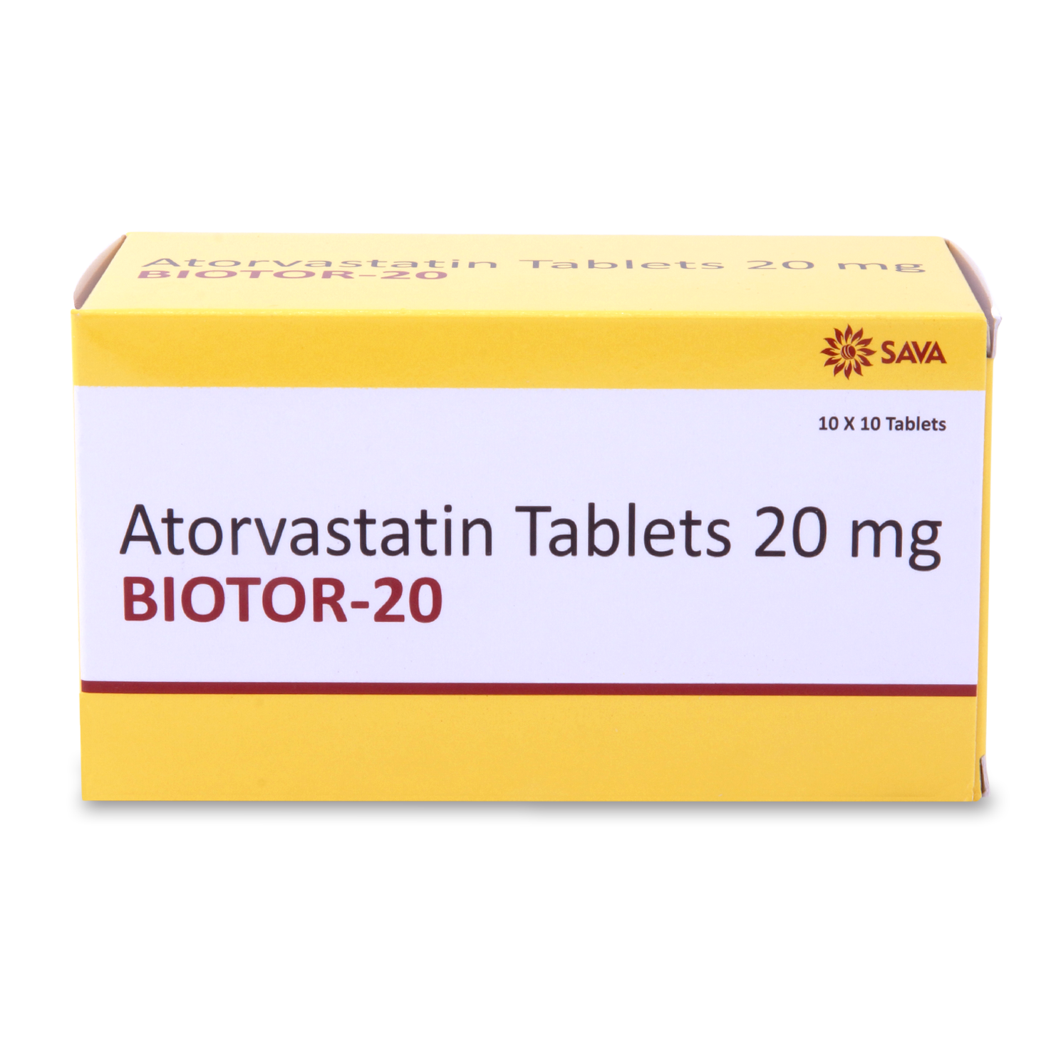 Biotor-20 Tablets 20mg 10x10's (Alu-Alu blister) (atorvastatin 20mg) (P1S1S3)